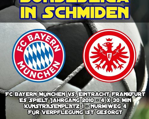 Bundesliga in Schmiden – Jahrgang 2010 des FC Bayern München und Eintracht Frankfurt treffen sich in Schmiden